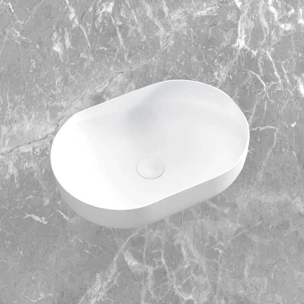 Otti Portofino 500x345mm Basin Matte White - Image 2