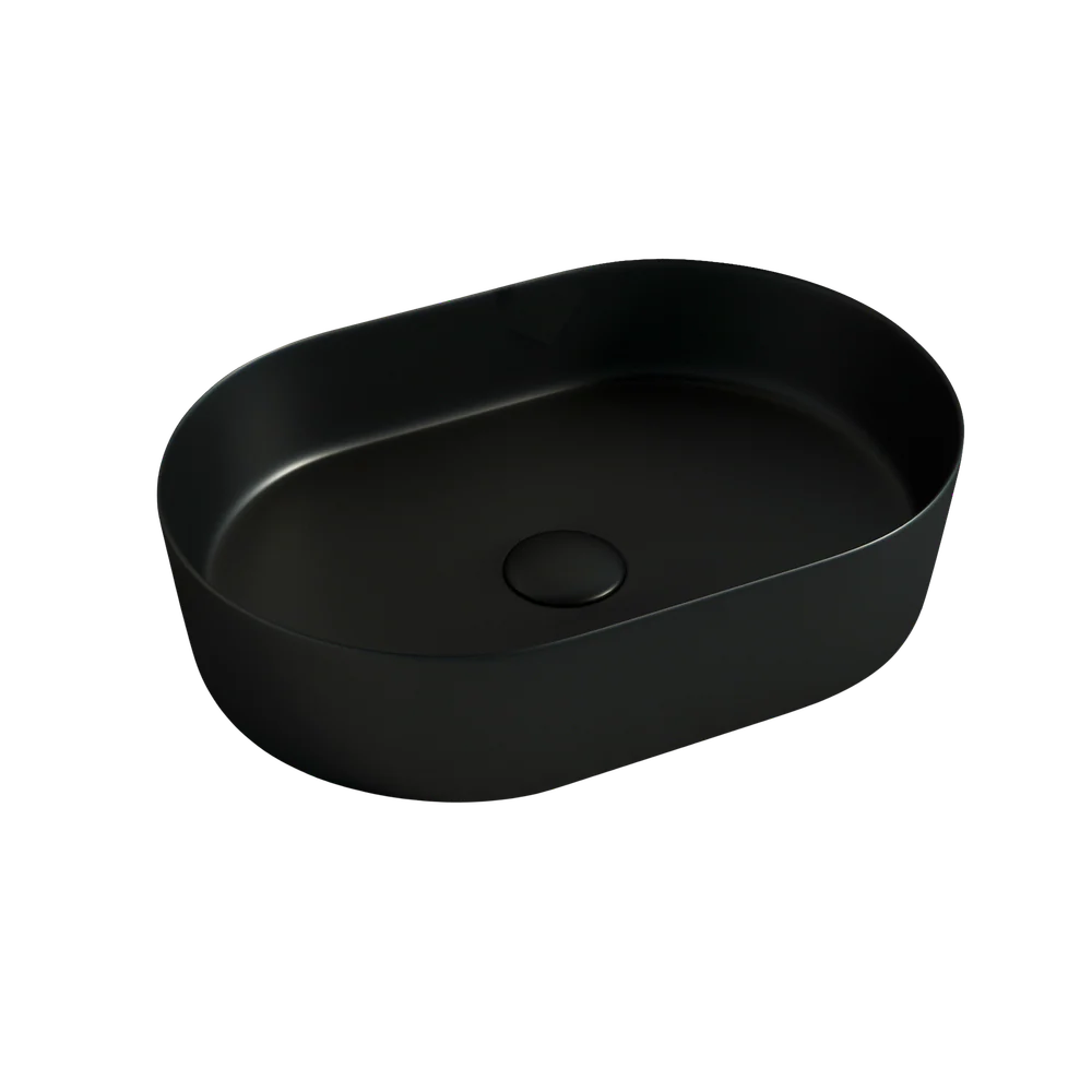 Otti Quay Oval 500x330mm Basin Matte Black - Image 3