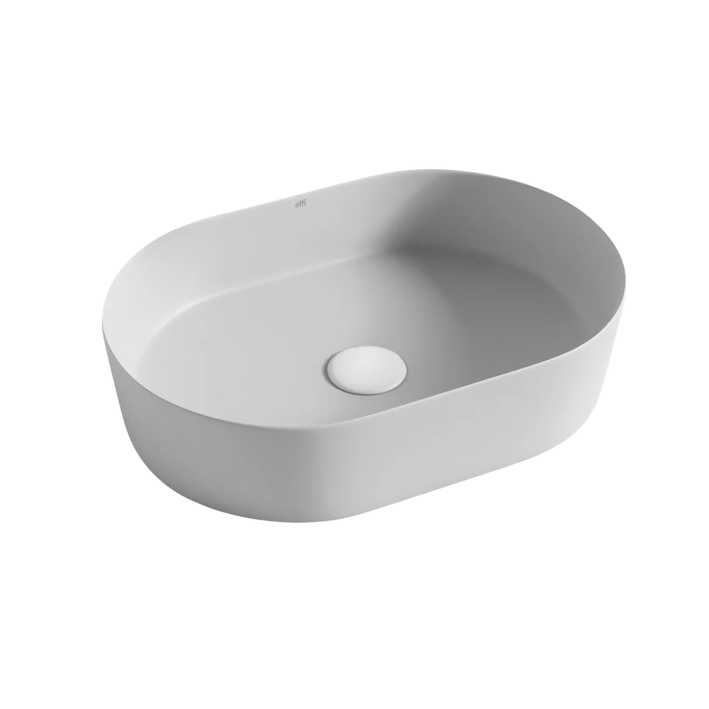 Otti Quay Oval 500x330mm Basin Matte Grey - Image 3