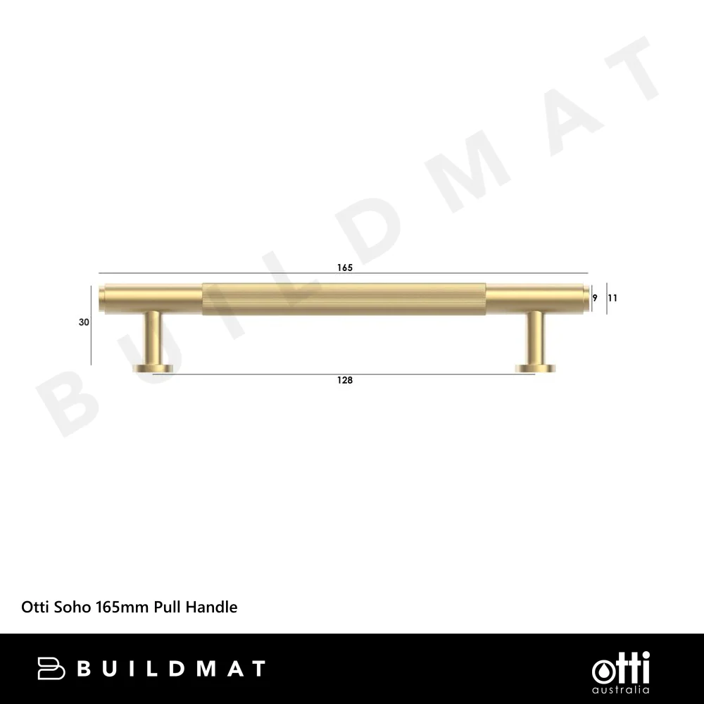 Otti Soho 165mm Pull Handle Brushed Brass - Image 7