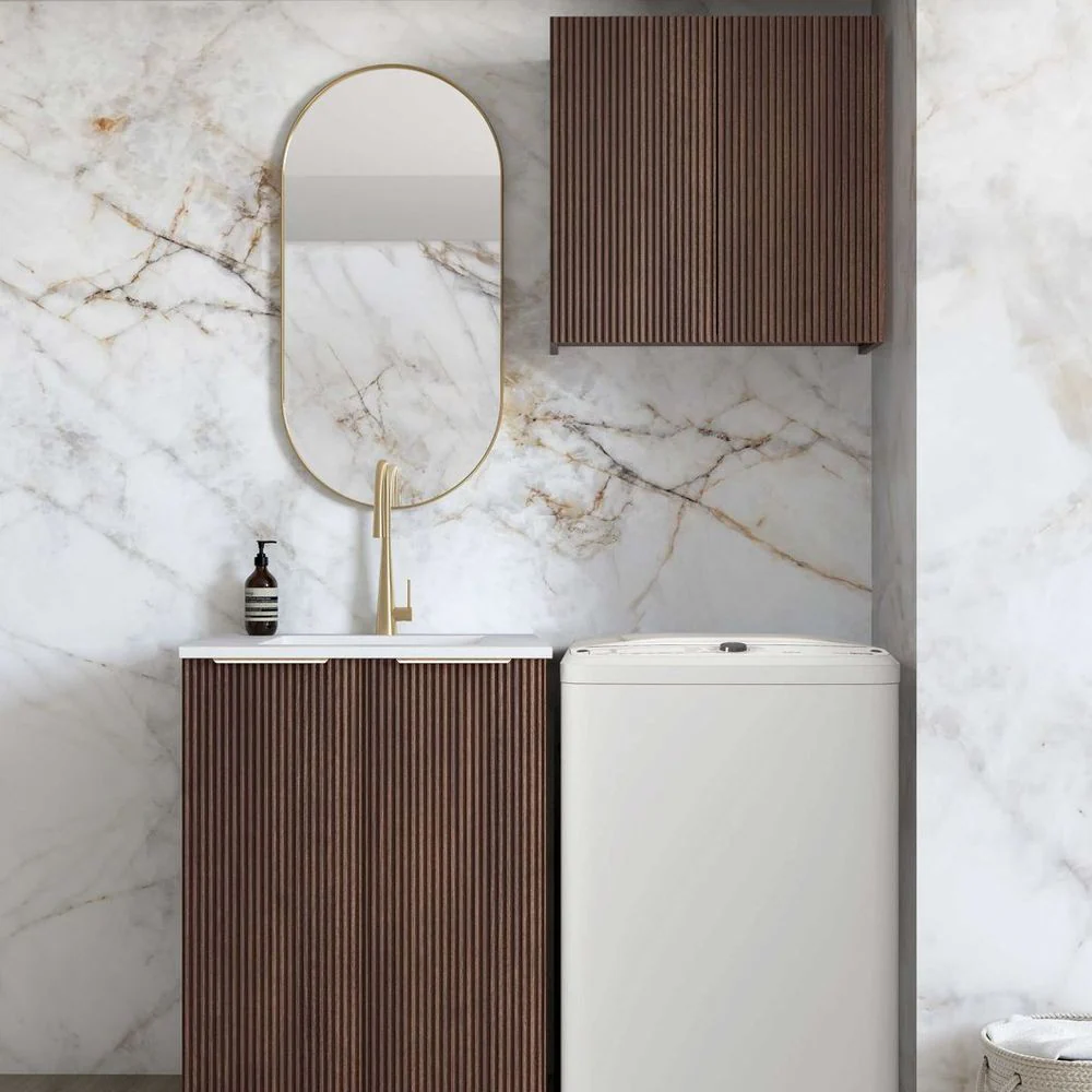 Otti Havana Sable Walnut Wall and Base Mini Laundry Kit 650mm - Image 2