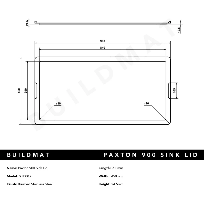 Alma Paxton 900 Sink Lid - Image 6