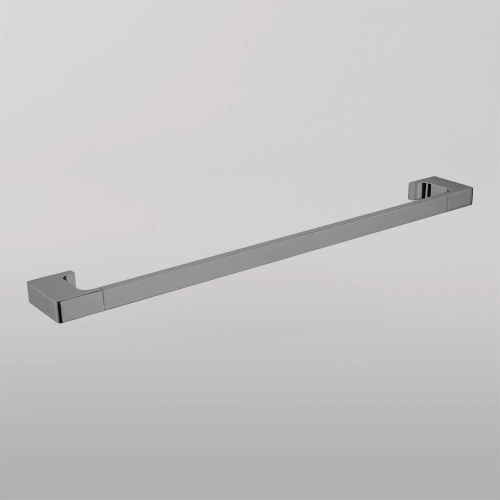 Nero Pearl Single Towel Rail 600mm Gunmetal - Image 2