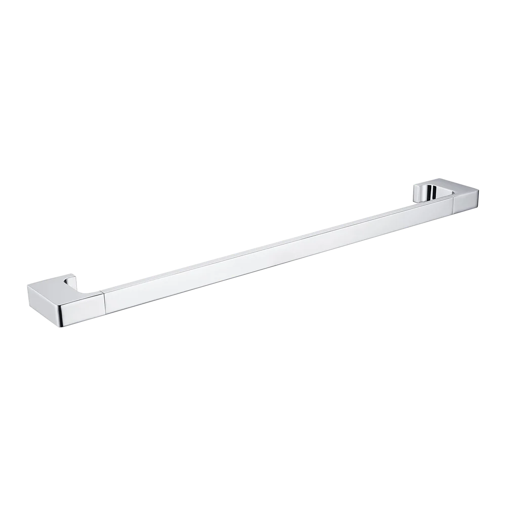 Nero Pearl Single Towel Rail 800mm Chrome - Image 3