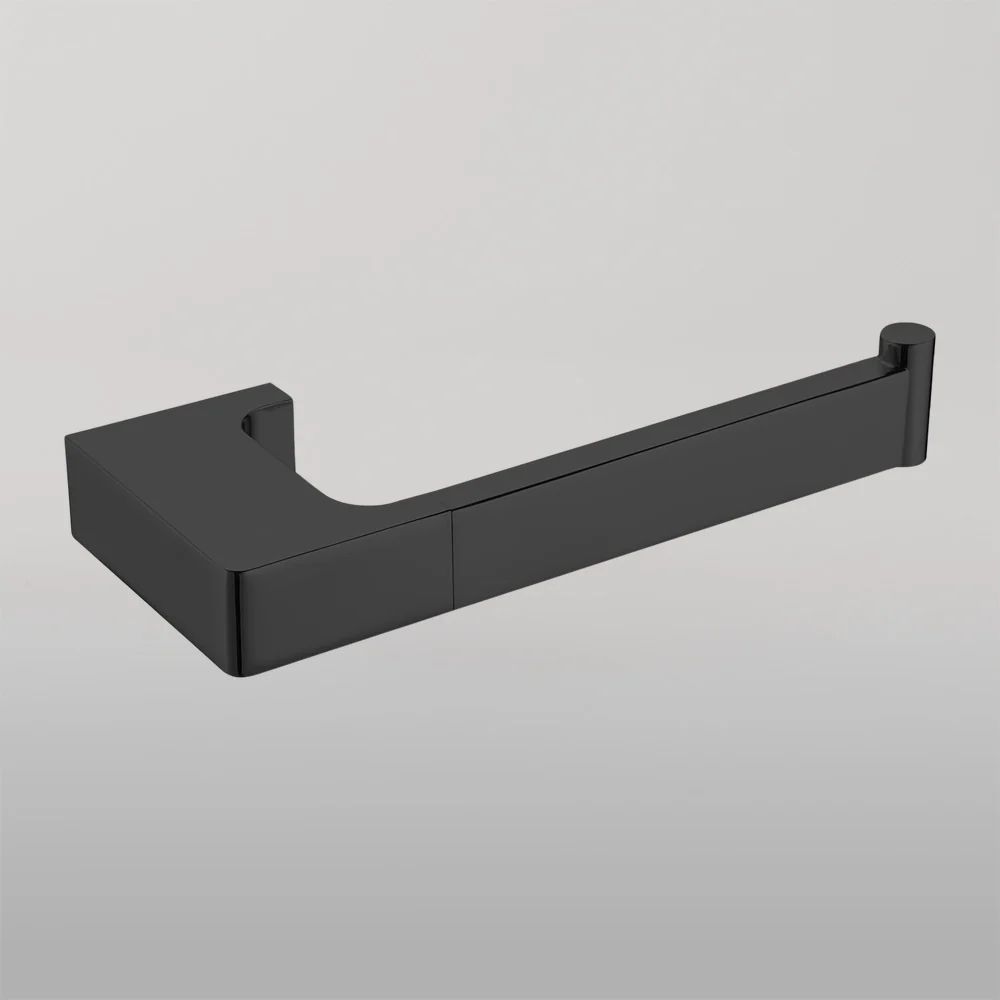 Nero Pearl Toilet Roll Holder Matte Black - Image 2