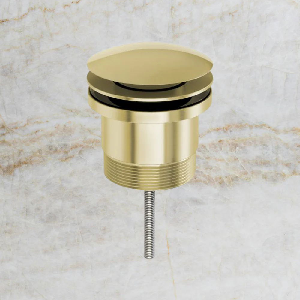Phoenix 40mm Dome Pop Up Universal Waste Brushed Gold - Image 2