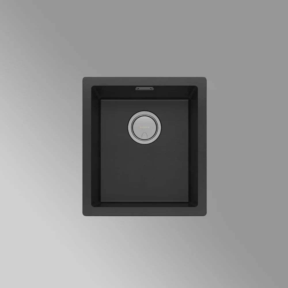 Phoenix 5000 Series Single Bowl Sink Matte Black - Image 2