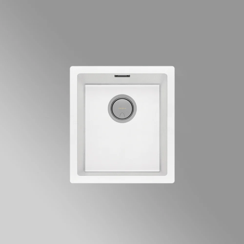 Phoenix 5000 Series Single Bowl Sink Matte White - Image 2
