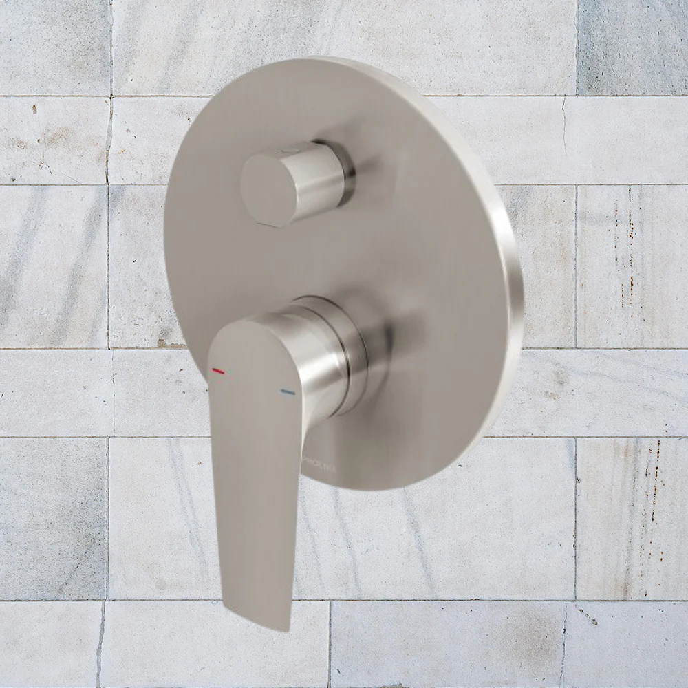 Phoenix Arlo Shower / Bath Diverter Mixer (Trim Kit Only) Brushed Nickel - Image 2