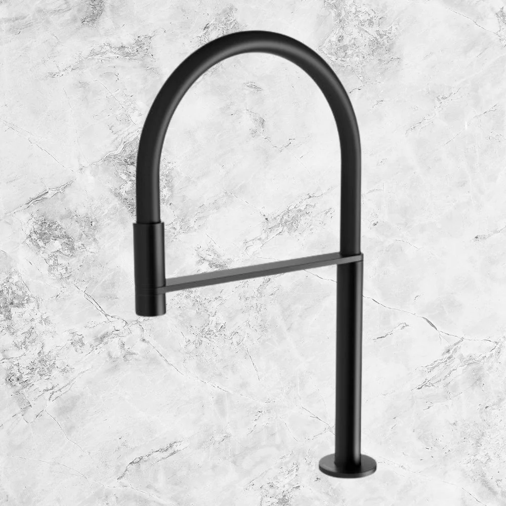 Phoenix Axia Hob Sink Outlet Flexible Hose 230mm Matte Black - Image 2