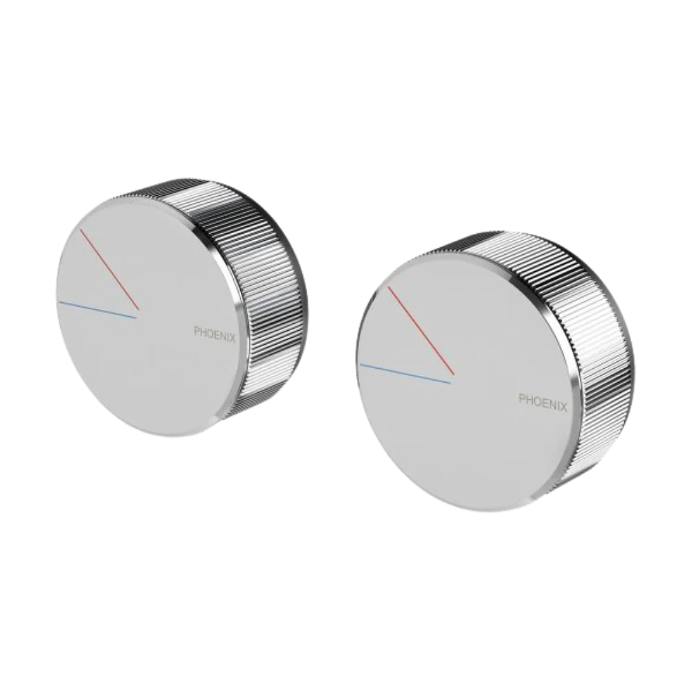 Phoenix Axia Twin Shower Mixer / Wall Mixer Chrome - Image 3