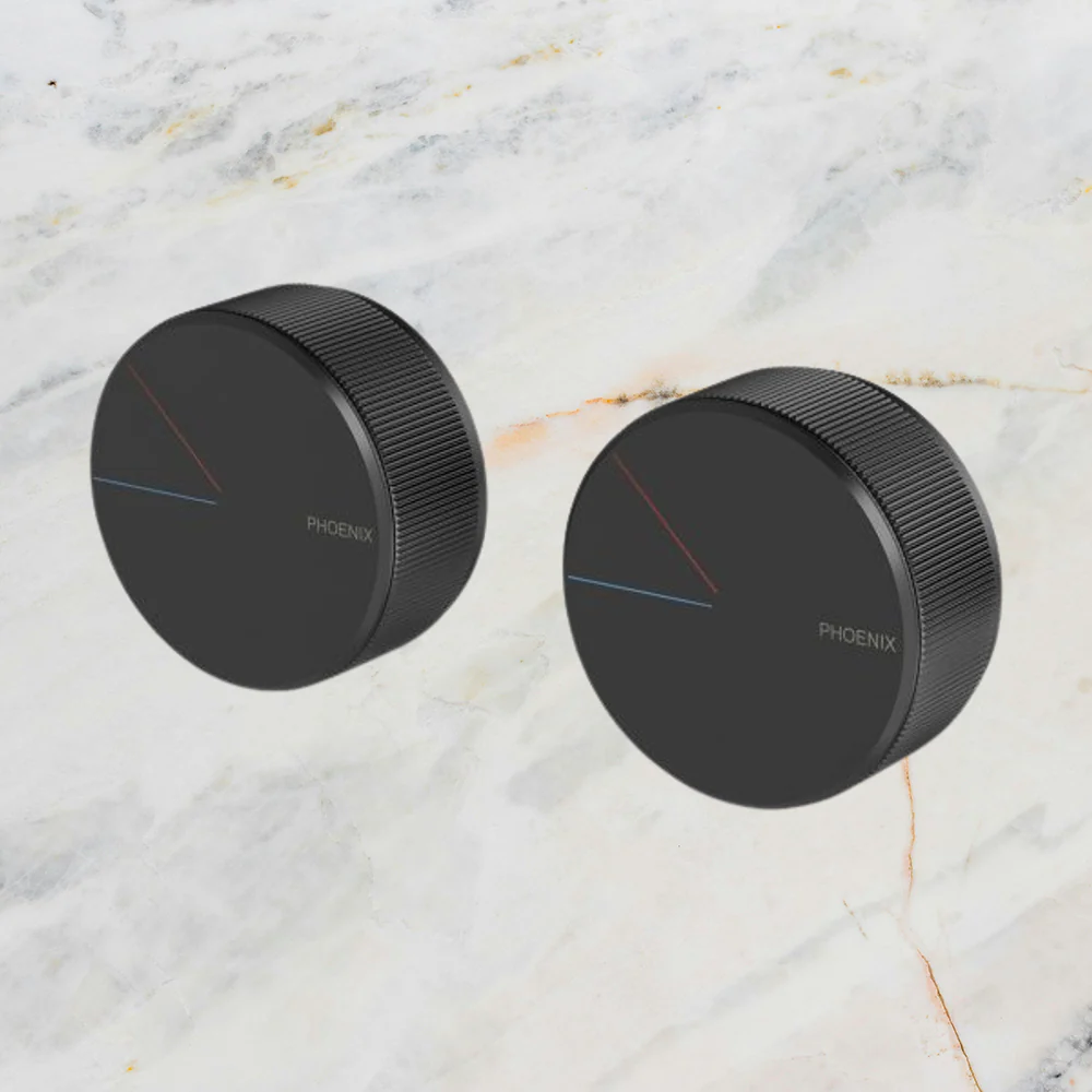 Phoenix Axia Twin Shower Mixer / Wall Mixer Matte Black - Image 2