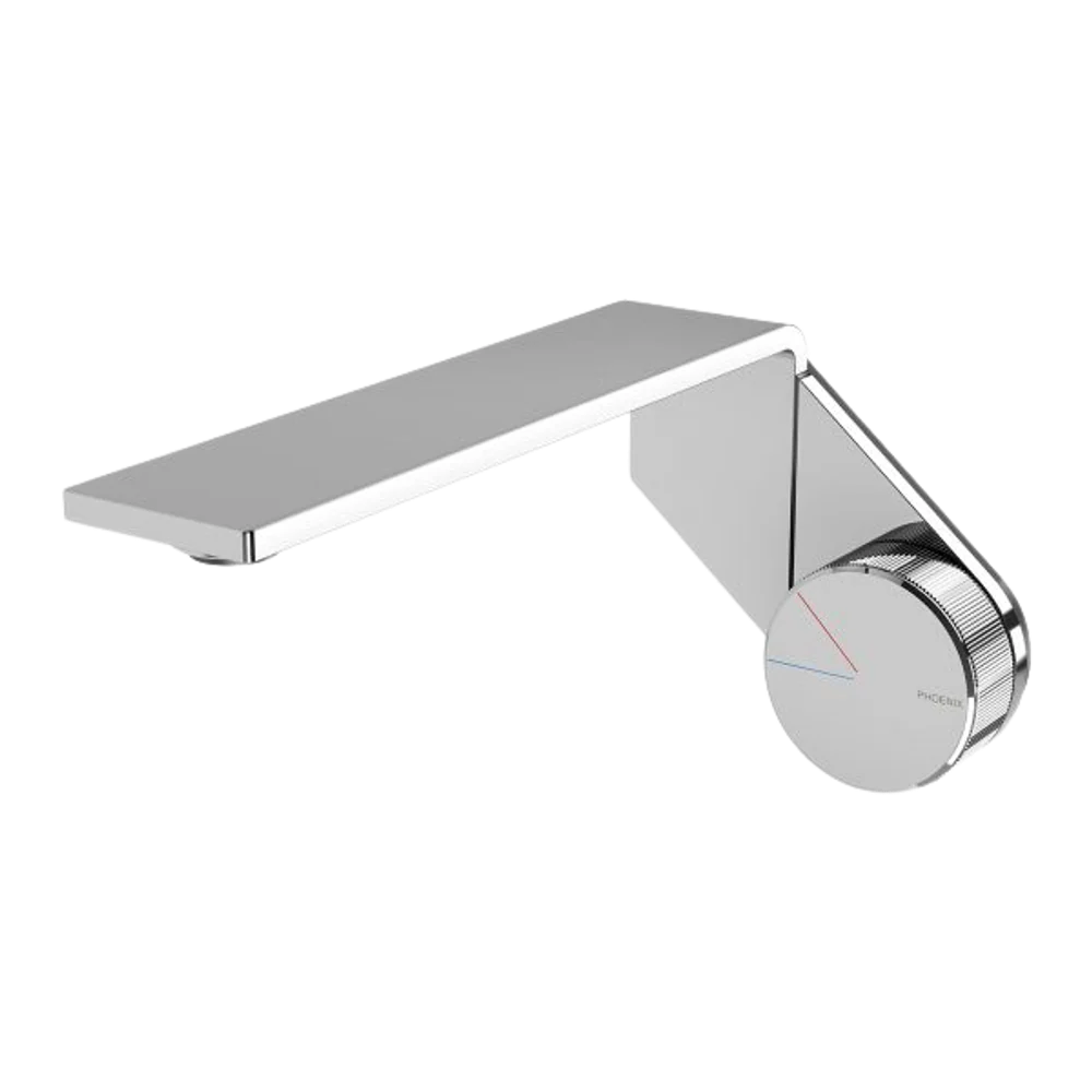 Phoenix Axia Wall Basin / Bath Mixer Set 200mm Chrome - Image 3