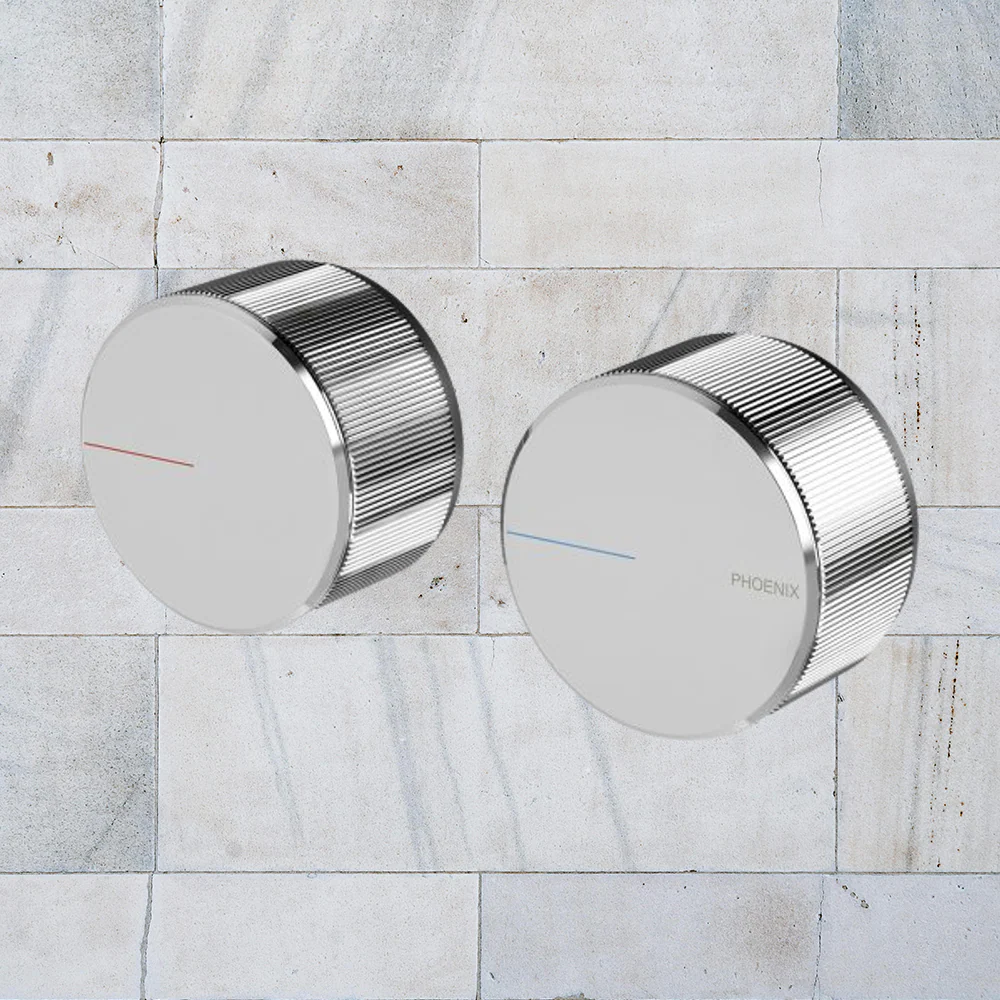 Phoenix Axia Wall Top Assemblies 15mm Extended Spindles Chrome - Image 2