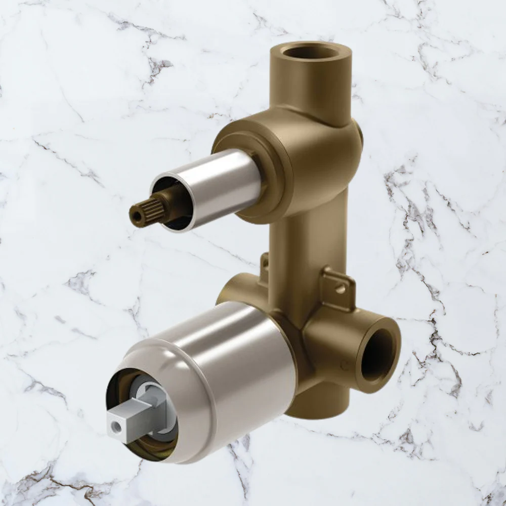 Phoenix Builders Shower / Bath Diverter Mixer (Body Only) Brushed Nickel - Image 2