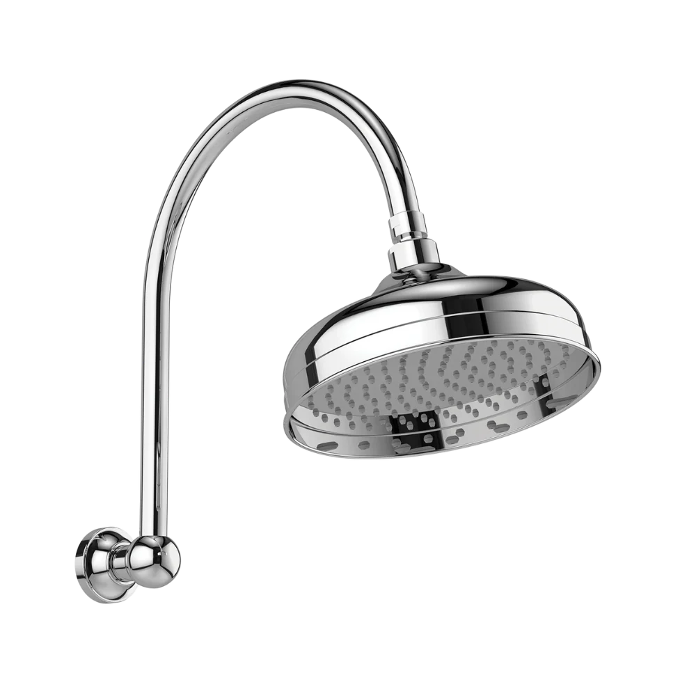Phoenix Cromford High-Rise Shower Arm and Rose 210mm Chrome - Image 3