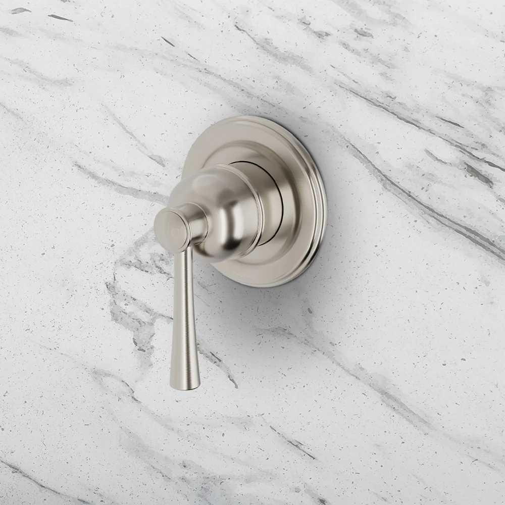 Phoenix Cromford SwitchMix Shower/Wall Mixer (Complete Kit) Lead Free Brushed Nickel - Image 2