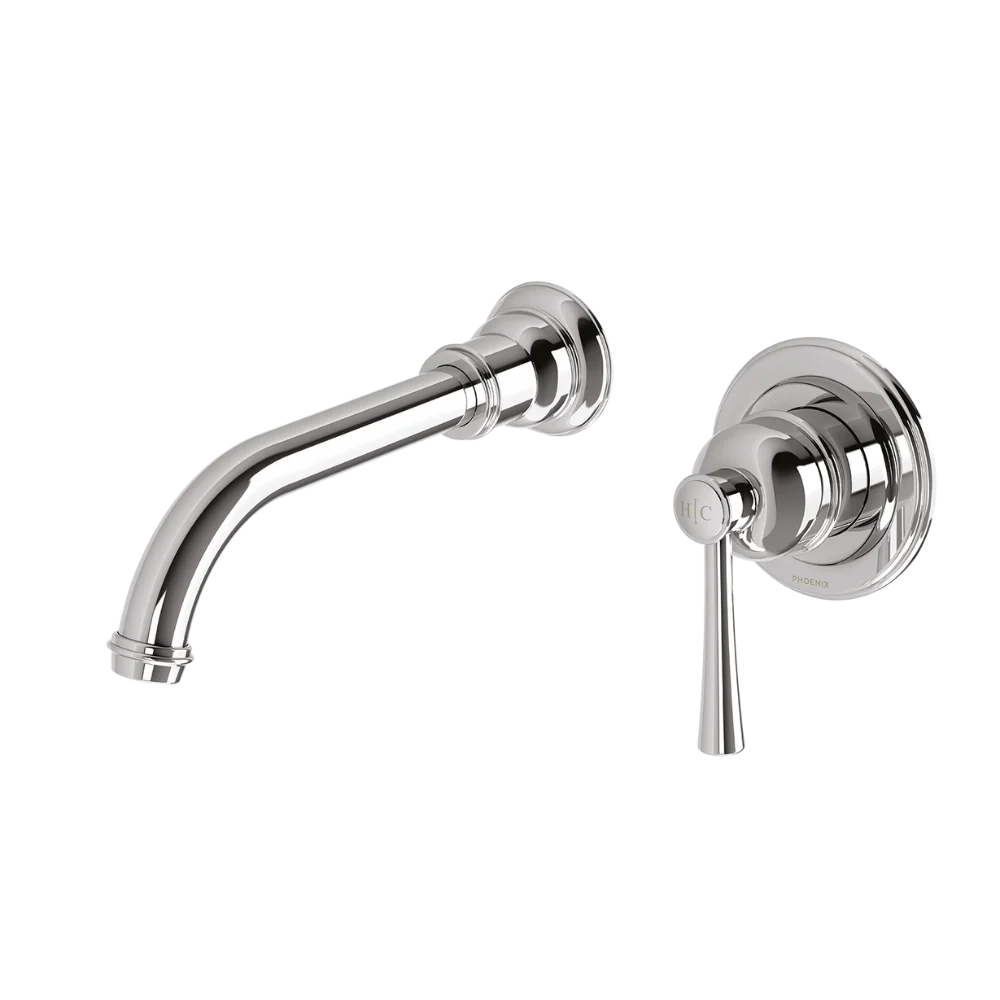 Phoenix Cromford SwitchMix Wall Basin/Bath Mixer Set 180mm (Complete Kit) Lead Free Chrome - Image 3