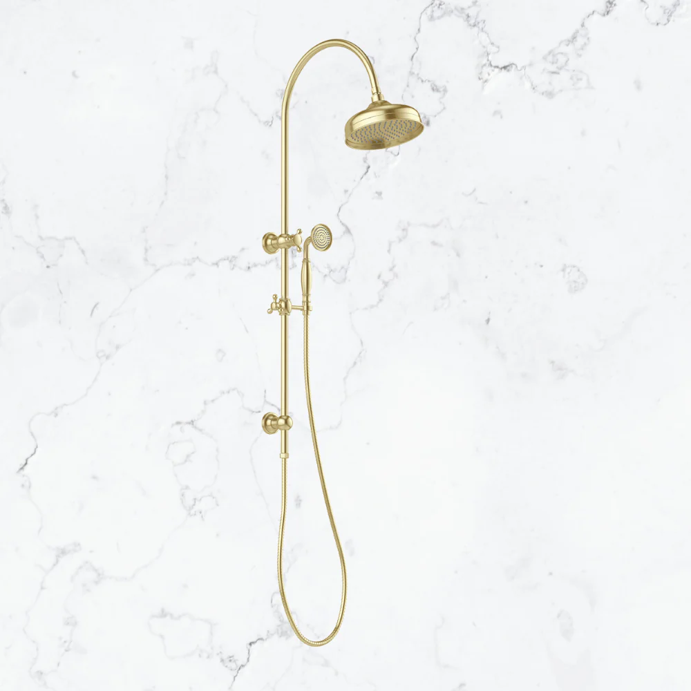 Phoenix Cromford Twin Shower 210mm Rose Brushed Gold - Image 2