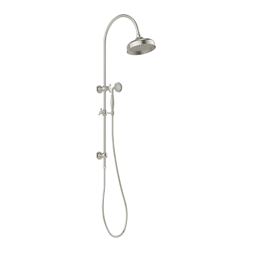 Phoenix Cromford Twin Shower 210mm Rose Brushed Nickel - Image 3
