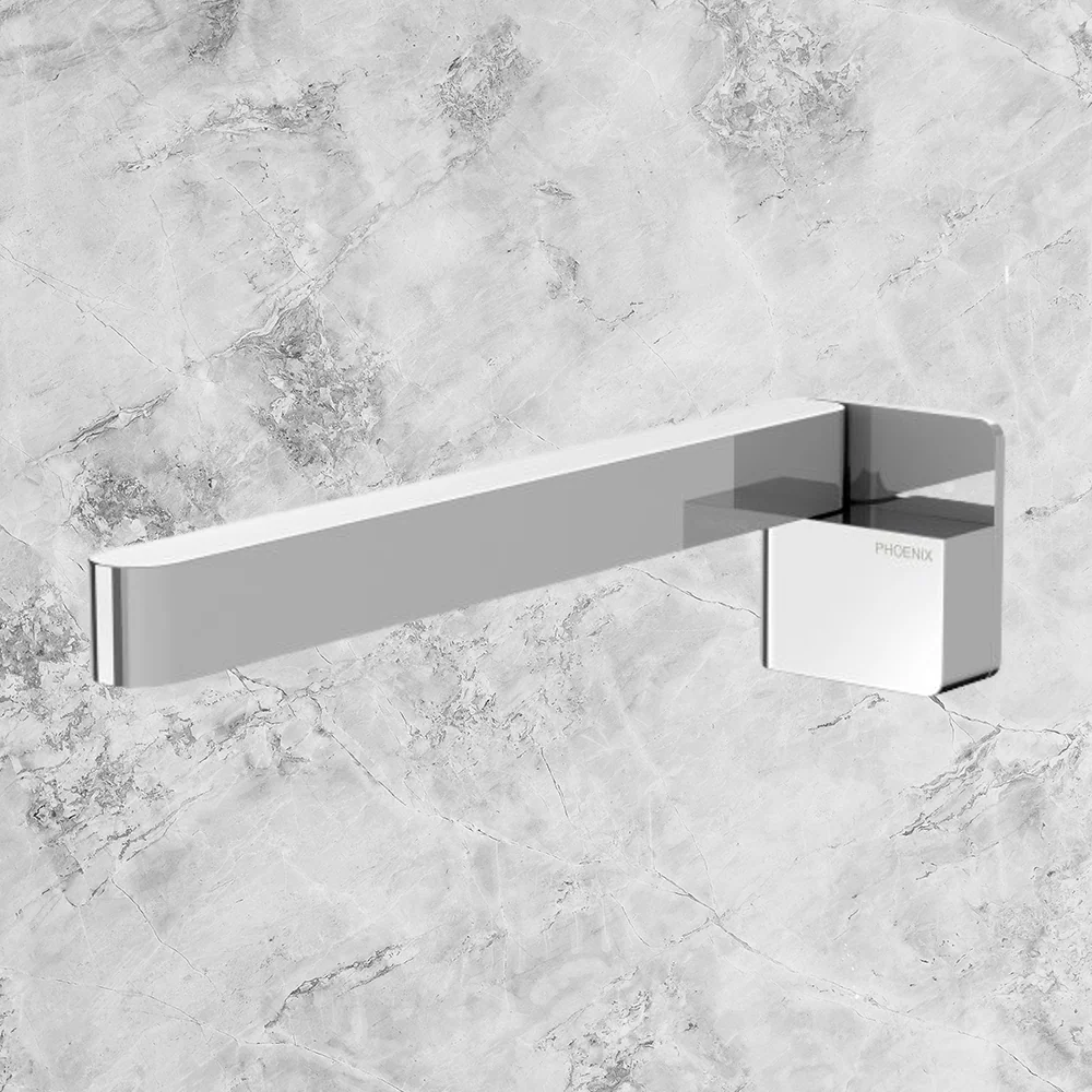 Phoenix Designer Swivel Bath Outlet 230mm Square Chrome - Image 2