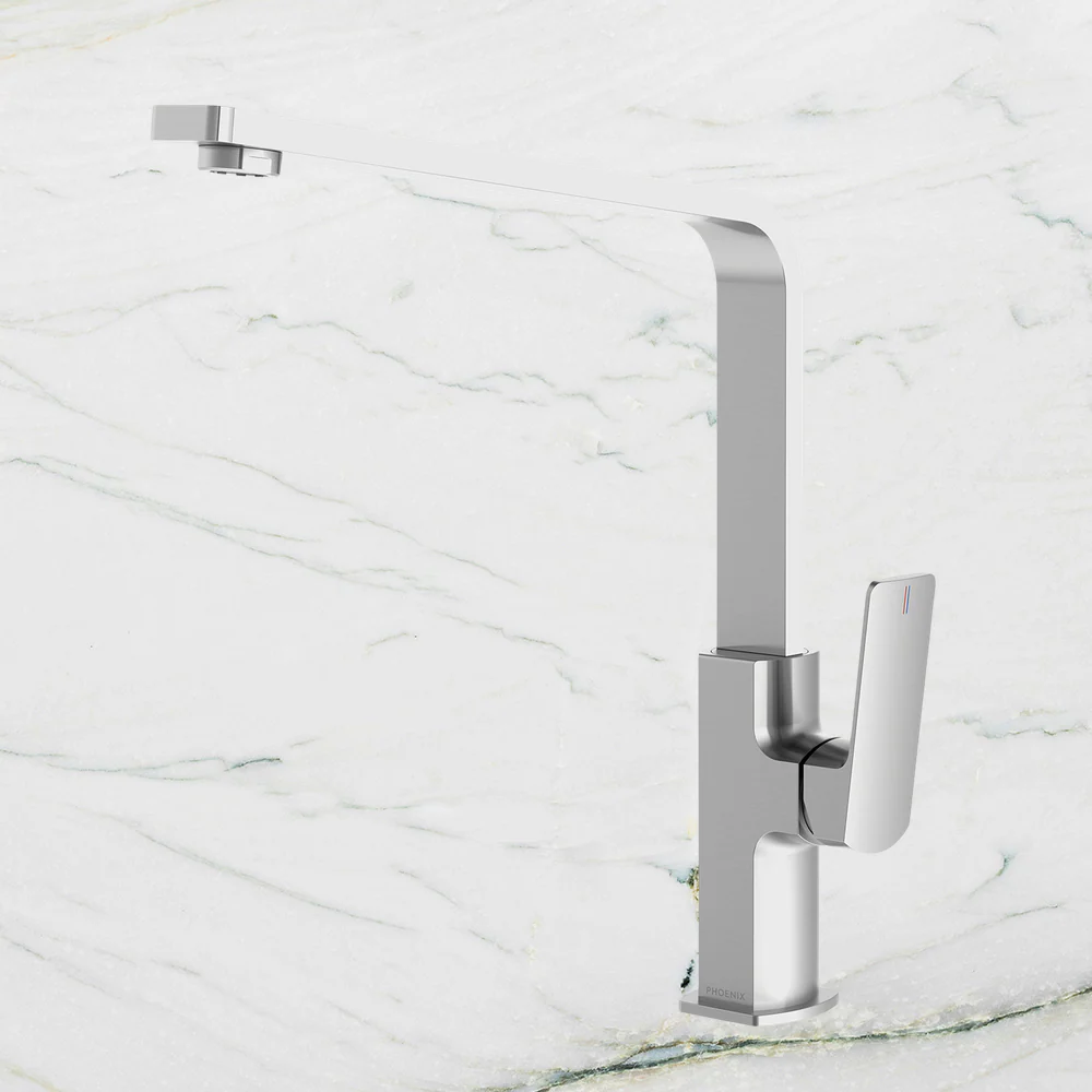 Phoenix Enviro316 Sink Mixer 240mm Squareline Stainless Steel Lead Free - Image 2