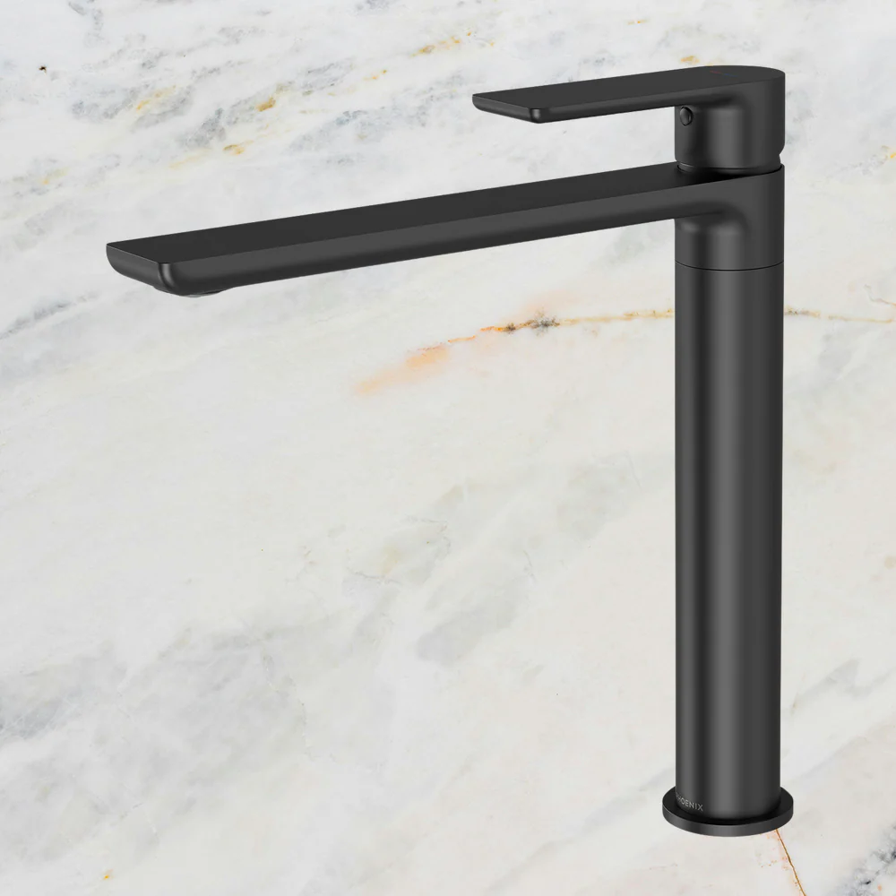 Phoenix Gloss MKII Sink Mixer 220mm Lead Free Matte Black - Image 2