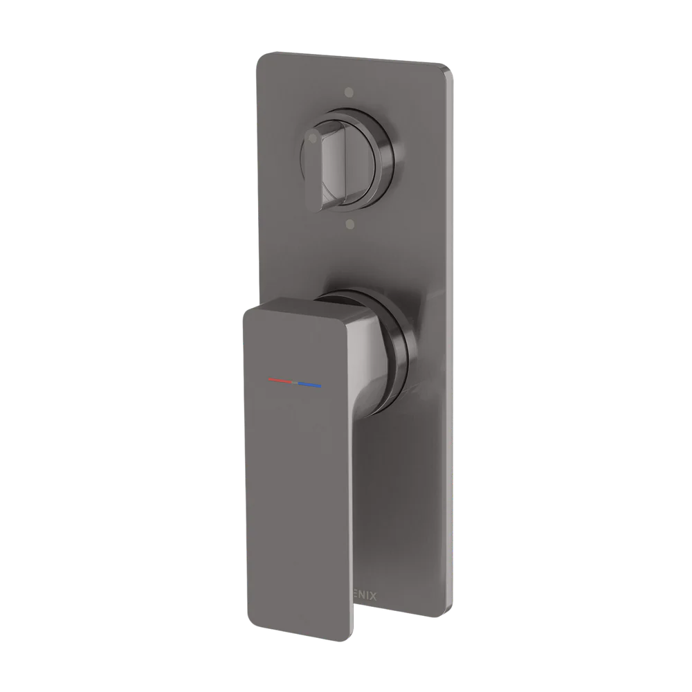 Phoenix Gloss MKII SwitchMix Shower/Bath Diverter Mixer (Fit-Off Kit) Brushed Carbon