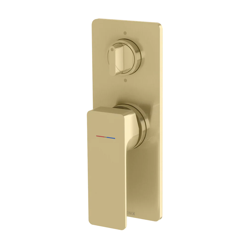 Phoenix Gloss MKII SwitchMix Shower/Bath Diverter Mixer (Fit-Off Kit) Brushed Gold - Image 3