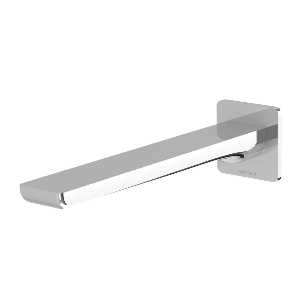 Phoenix Gloss MKII Wall Basin / Bath Outlet 200mm Chrome - Image 3