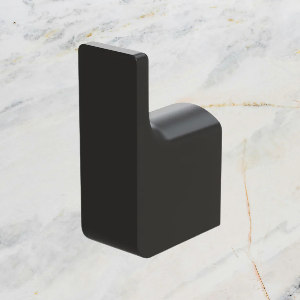 Phoenix Gloss Robe Hook Matte Black - Image 2
