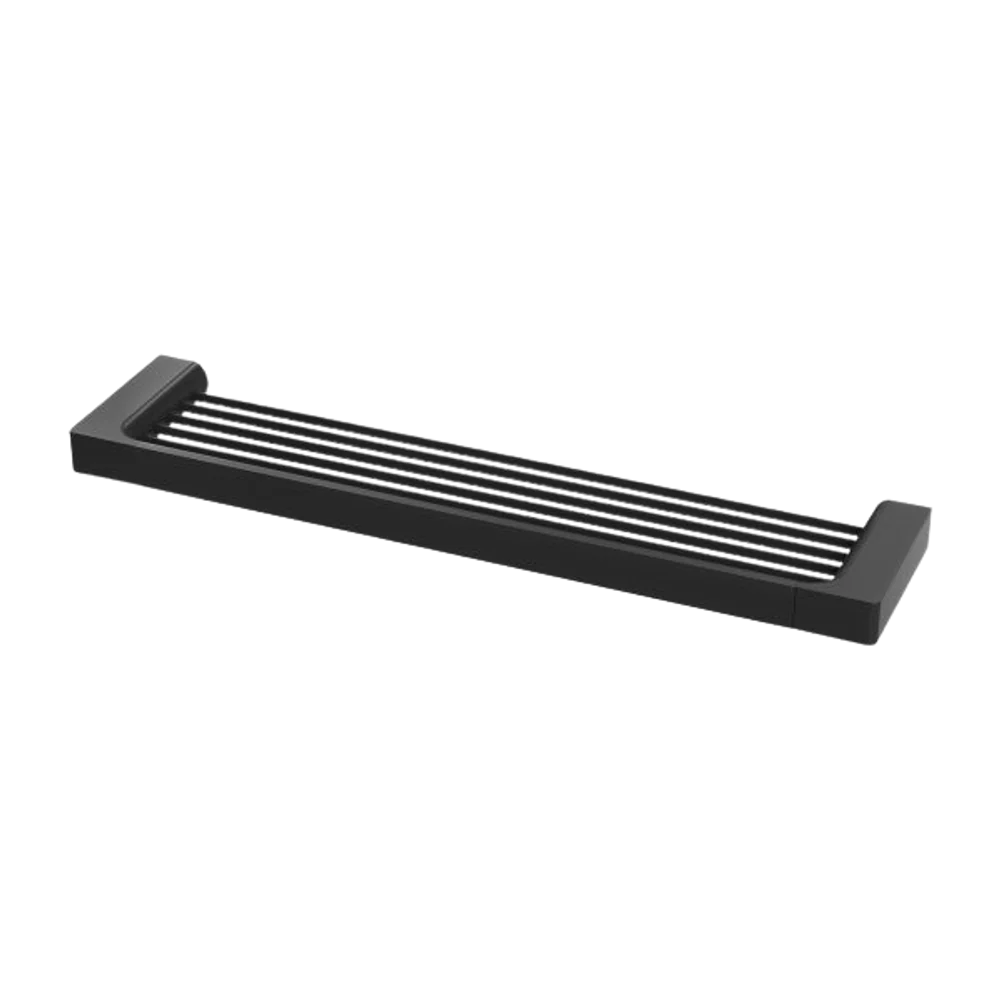Phoenix Gloss Shower Shelf Matte Black - Image 3