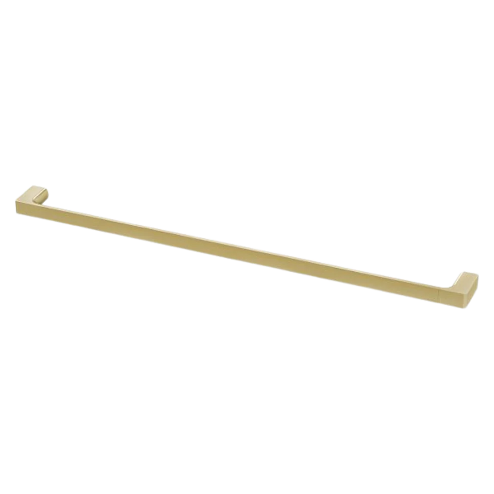 Phoenix Gloss Single Towel Rail 800mm Brushed Gold - Image 3
