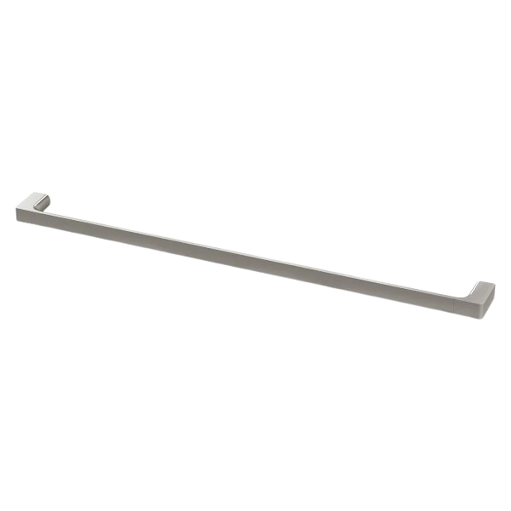 Phoenix Gloss Single Towel Rail 800mm Brushed Nickel - Image 3