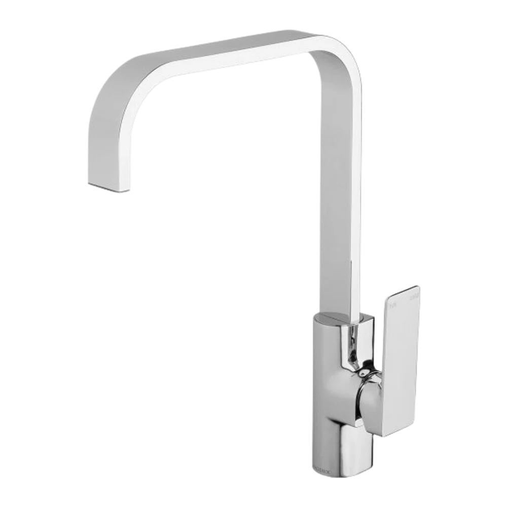 Phoenix Gloss Sink Mixer 200mm Squareline Chrome