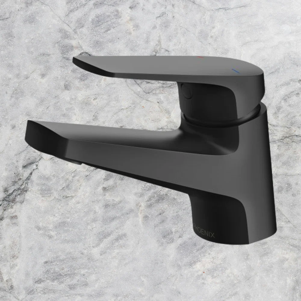 Phoenix Ivy MKII Fixed Basin Mixer Matte Black Lead Free - Image 2