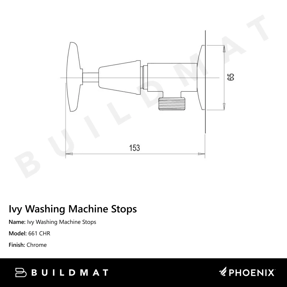 Phoenix Ivy Washing Machine Stops Chrome - Image 4