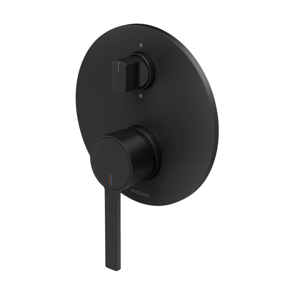 Phoenix Lexi MKII SwitchMix Shower/Bath Diverter Mixer (Complete Kit) Matte Black - Image 3