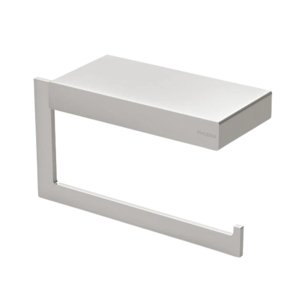 Phoenix Lexi MKII Toilet Roll Holder Brushed Nickel - Image 3