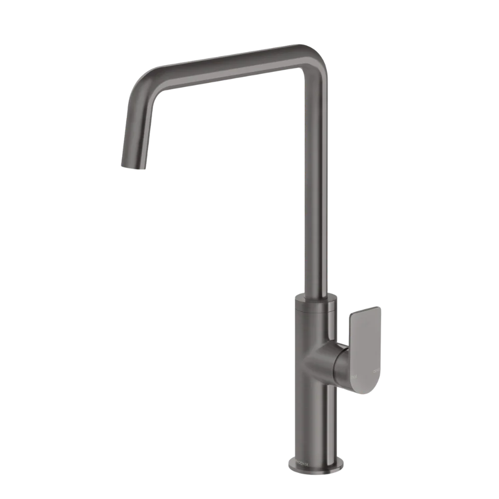 Phoenix Mekko Sink Mixer 190mm Squareline Lead Free Brushed Carbon - Image 3