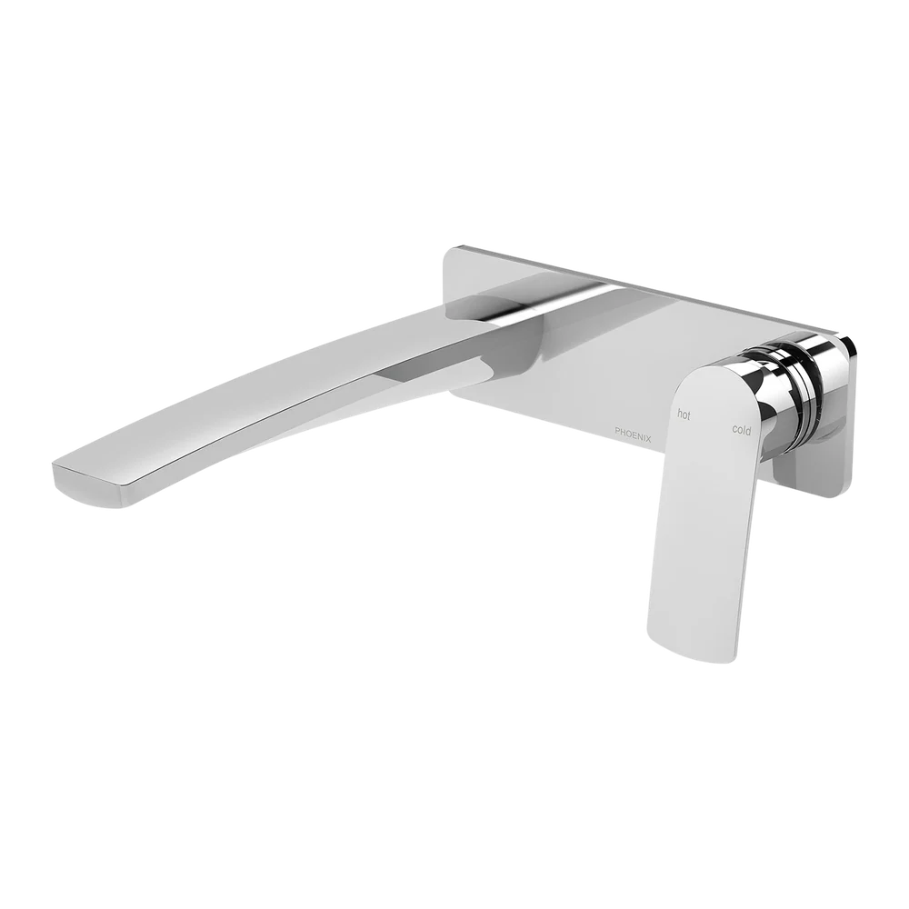 Phoenix Mekko SwitchMix Wall Basin/Bath Mixer Set 200mm (Fit-Off Kit) Chrome