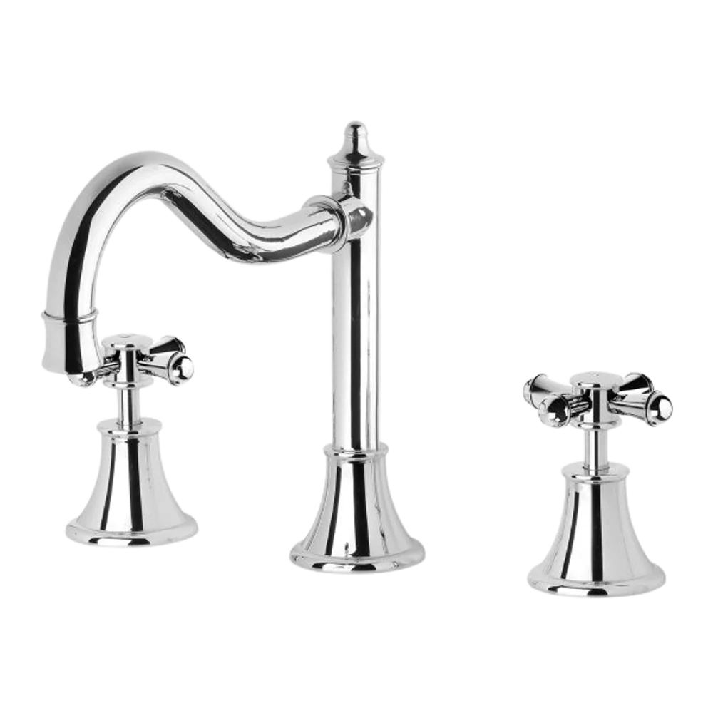 Phoenix Nostalgia Basin Set Shepherds Crook Chrome Lead Free - Image 3