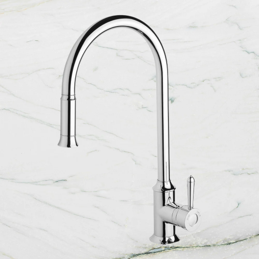 Phoenix Nostalgia Pull Out Sink Mixer 230mm Chrome - Image 2