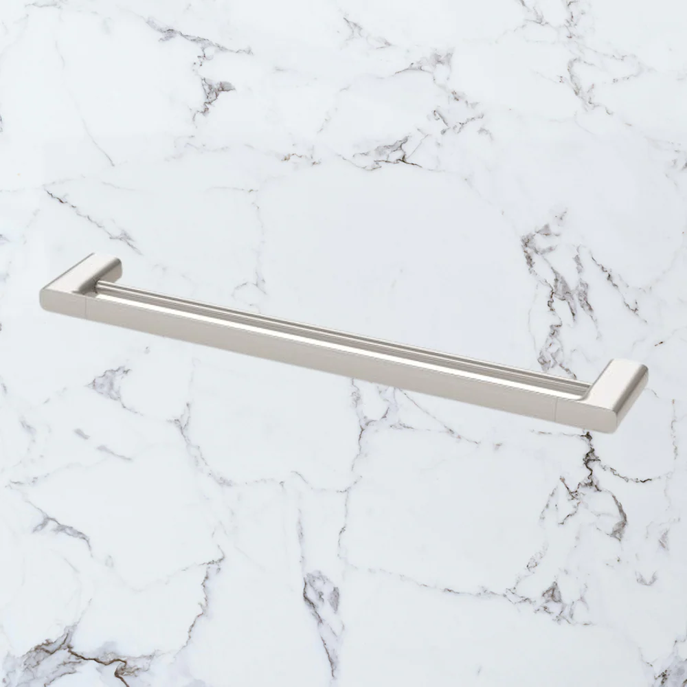 Phoenix Nuage Double Towel Rail 600mm Brushed Nickel - Image 2