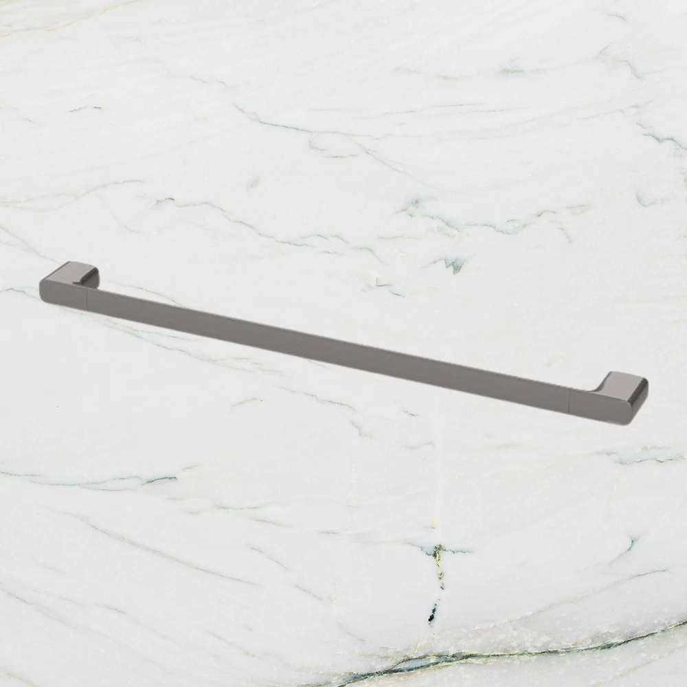 Phoenix Nuage Single Towel Rail 600mm Brushed Carbon - Image 2