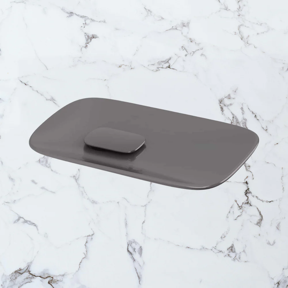 Phoenix Nuage Soap Dish Brushed Carbon - Image 2
