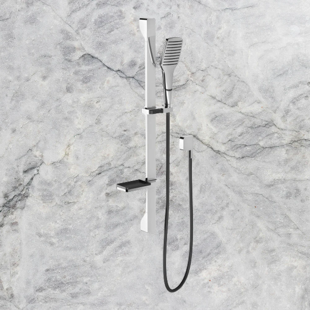 Phoenix NX Cape Rail Shower Chrome Black - Image 2