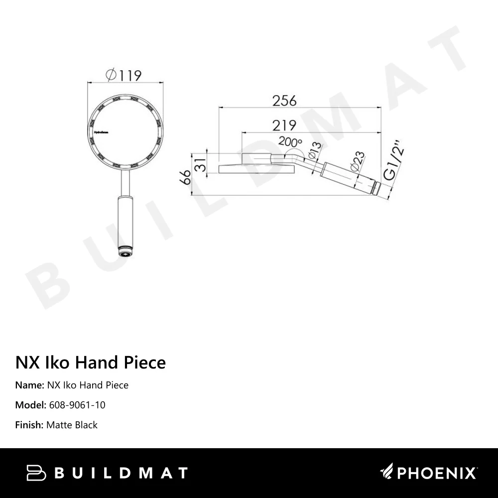 Phoenix NX Iko Hand Piece Matte Black - Image 4