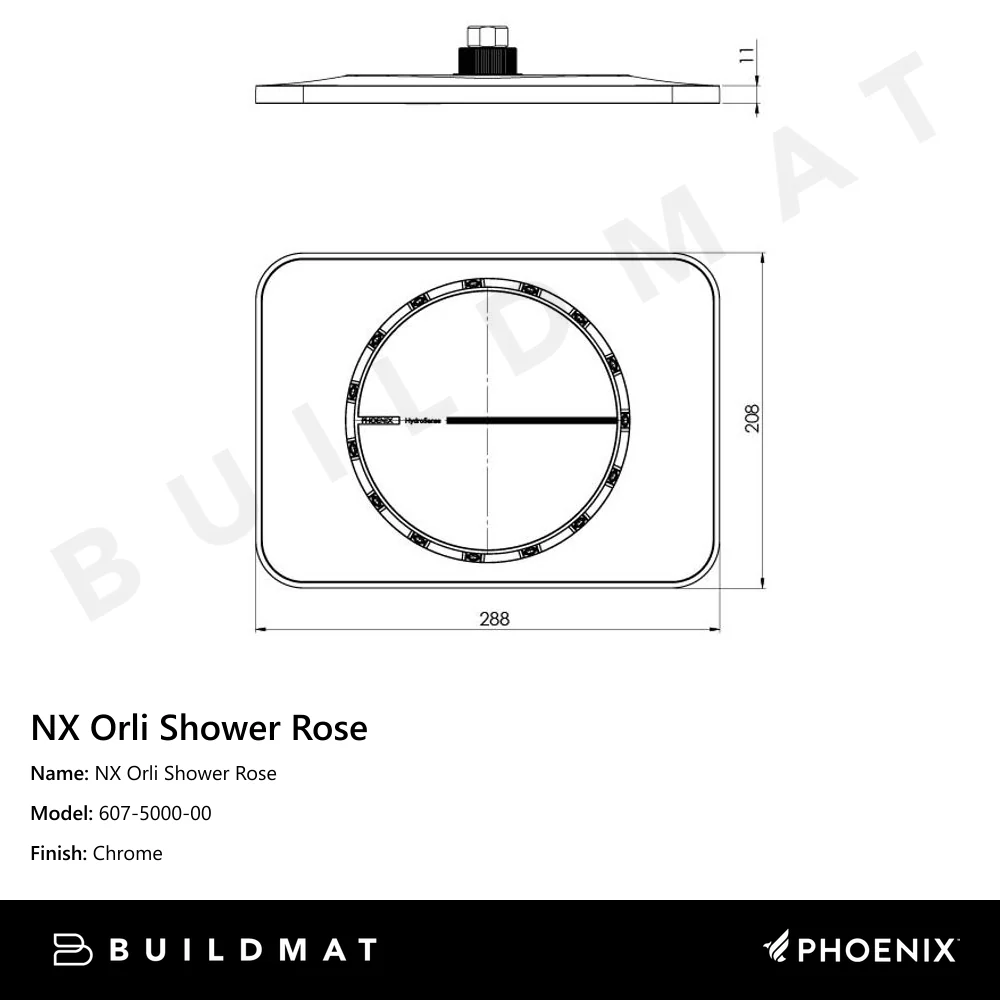 Phoenix NX Orli Shower Rose Chrome - Image 4