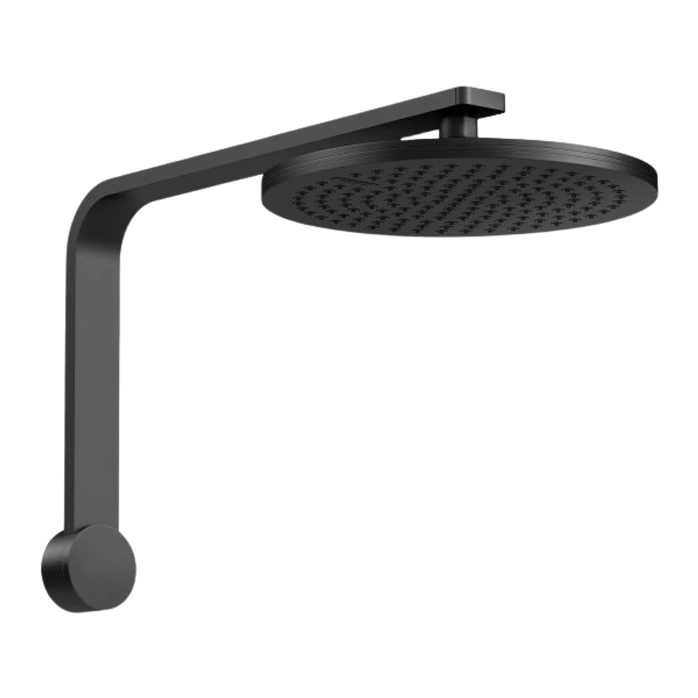Phoenix NX Quil Shower Arm & Rose Matte Black - Image 3
